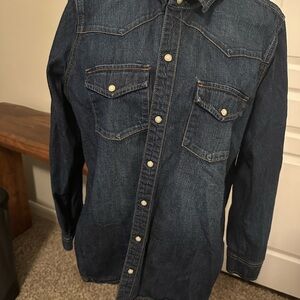 Lucky Brand Blue Lightweight Denim Jacket